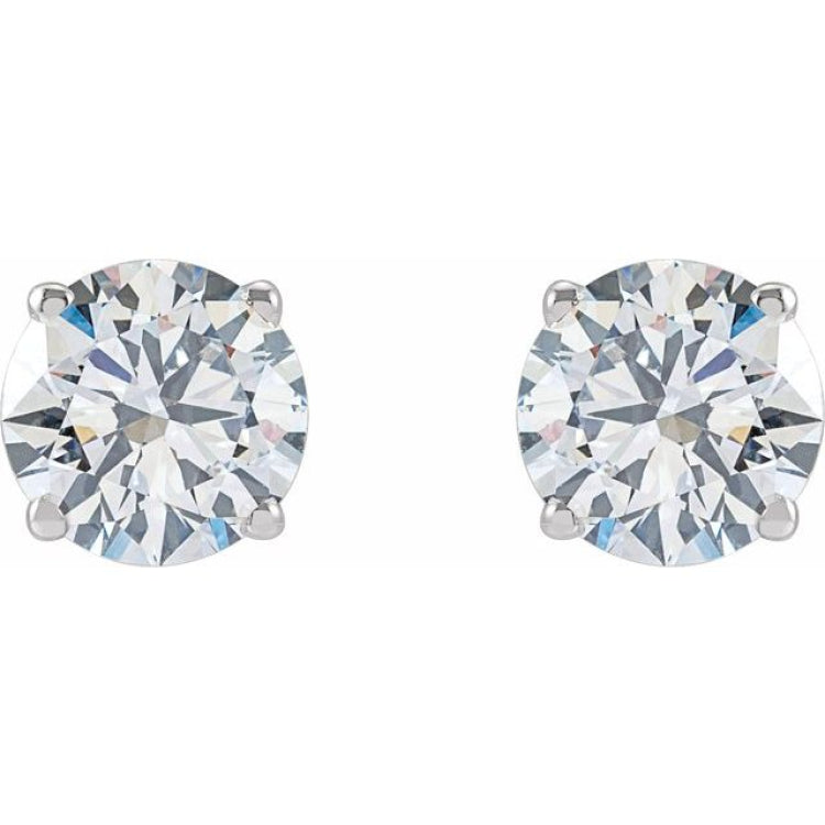 14K White 2 CTW Lab-Grown Diamond Earrings