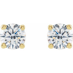 14K Yellow 1/2 CTW Lab-Grown Diamond Earrings