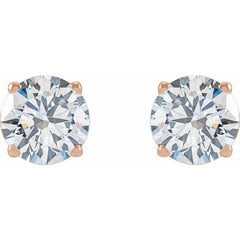 14K Rose 2  1/2 CTW Lab-Grown Diamond Earrings