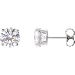 14K White 2 1/2 CTW Lab-Grown Diamond Earrings