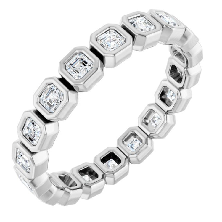 14K Rose 1 1/6 CTW Lab-Grown Diamond  Eternity Band Size 6