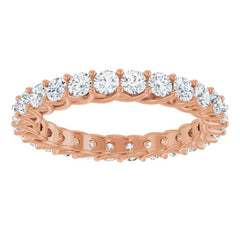 14K Rose 1 3/8 CTW Lab-Grown Diamond  Eternity Band
