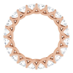 14K Rose 1 7/8 CTW Lab-Grown Diamond  Eternity Band