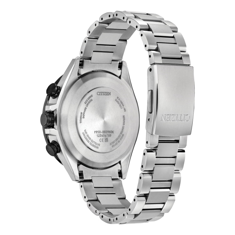 Citizen Super Titanium with Platinum DLC Coating Sport Luxury Mens Watch