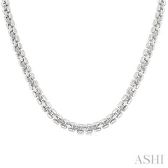 1/4 Ctw Bold Panther Link Single Cut Diamond Fashion Necklace in Sterling Silver